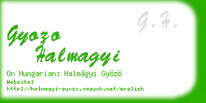 gyozo halmagyi business card