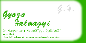 gyozo halmagyi business card